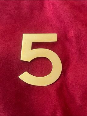Chanel VTG. Rare #5 Employee Pin Brooch